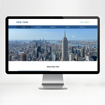 New York City Hometown Introduction Website (PHP + MySQL)